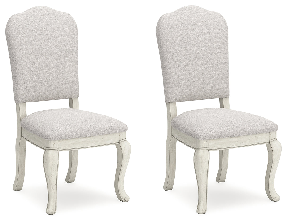 Arlendyne Antique White Dining Chair, Set of 2 - D980-01