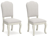 Arlendyne Antique White Dining Chair, Set of 2 - D980-01