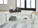 Arlendyne Coffee Table with 1 End Table in Antique White from Ashley - Luna Furniture