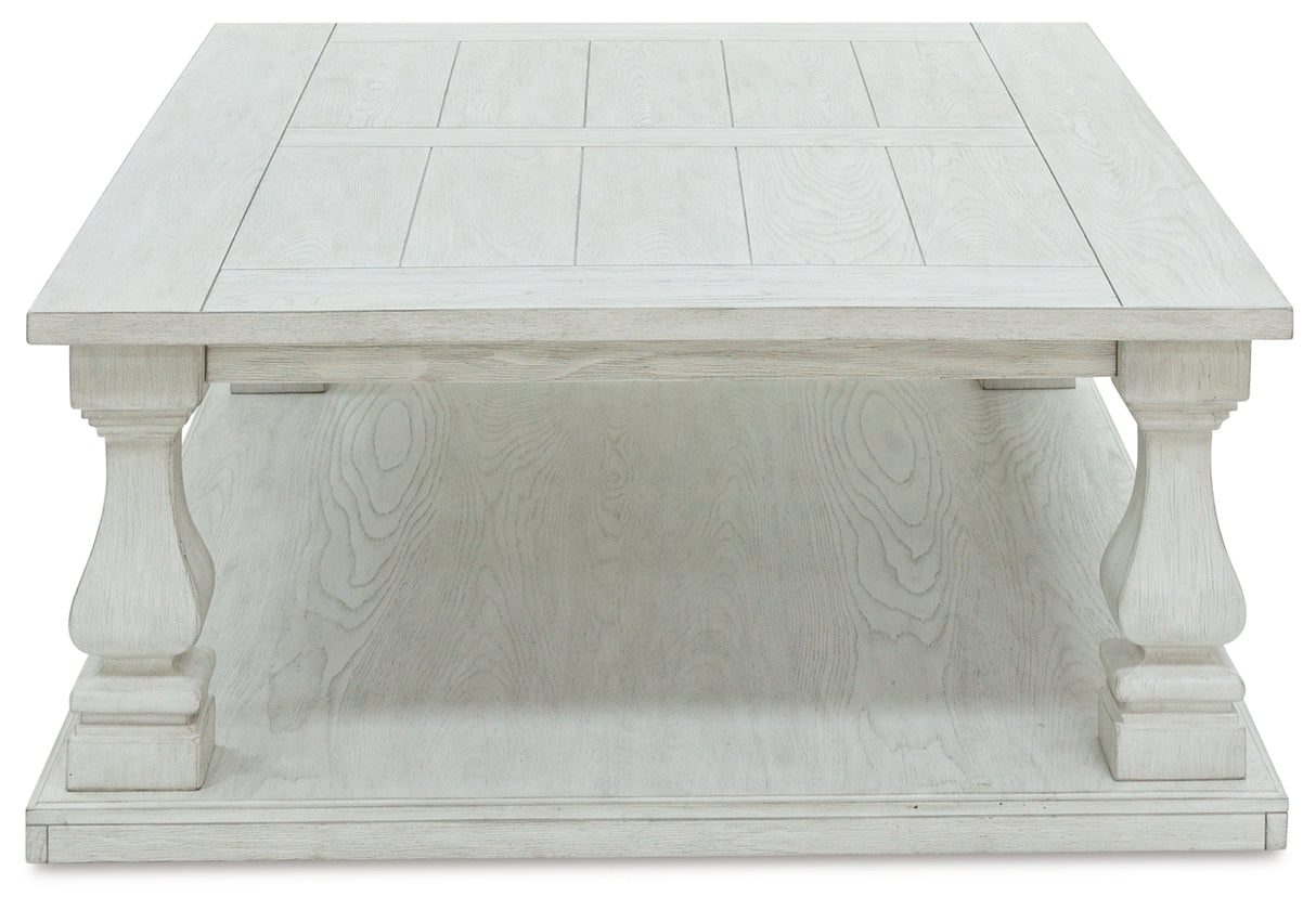 Arlendyne Coffee Table with 1 End Table in Antique White from Ashley - Luna Furniture