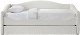 Arlo Boucle Fabric Twin Daybed Cream from Meridian - Luna Furniture