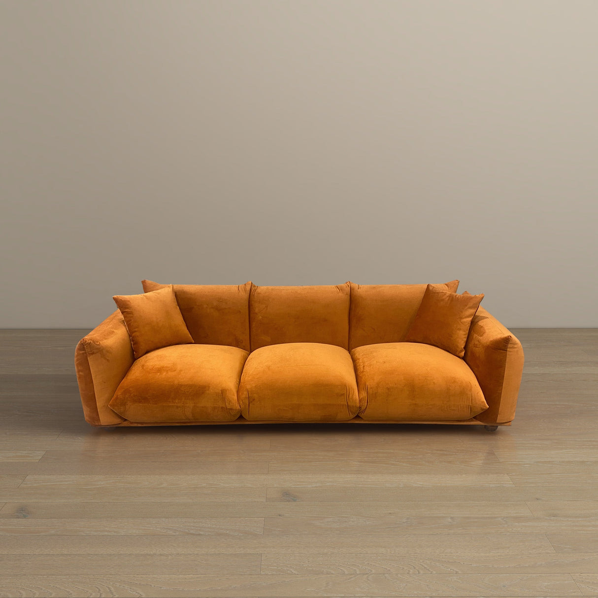 Arlo  Burnt Orange Velvet Sofa - AFC02083 - 