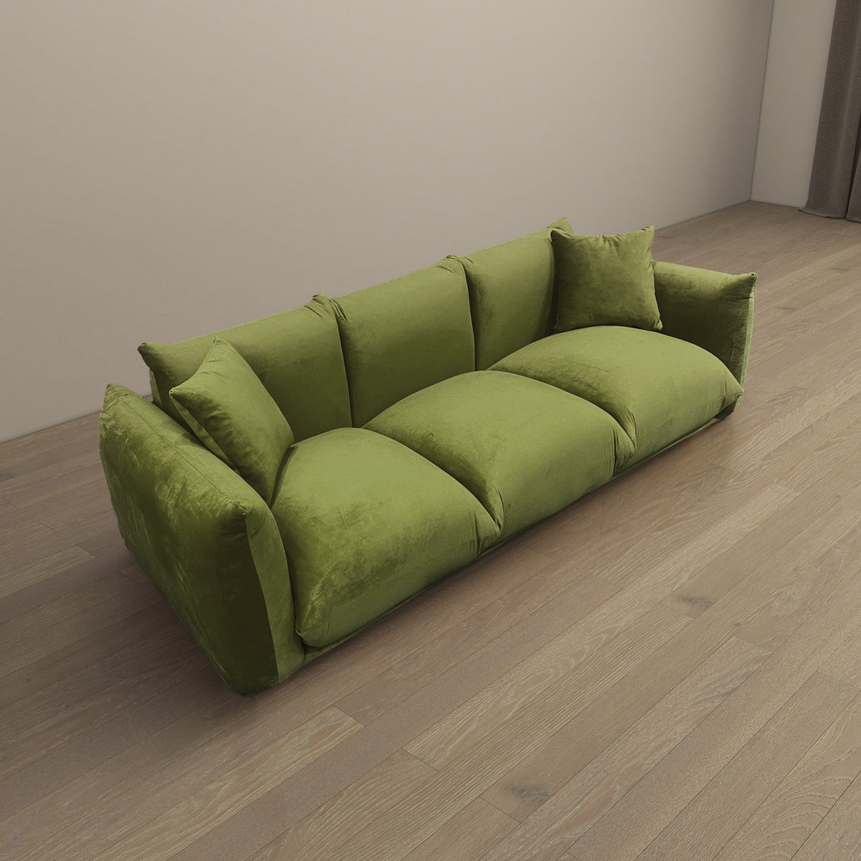 Arlo  Olive Green Velvet Sofa - AFC02082 - 