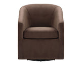 Arlo Upholstered Swivel Barrel Chair, Cocoa Velvet - ARO850CC