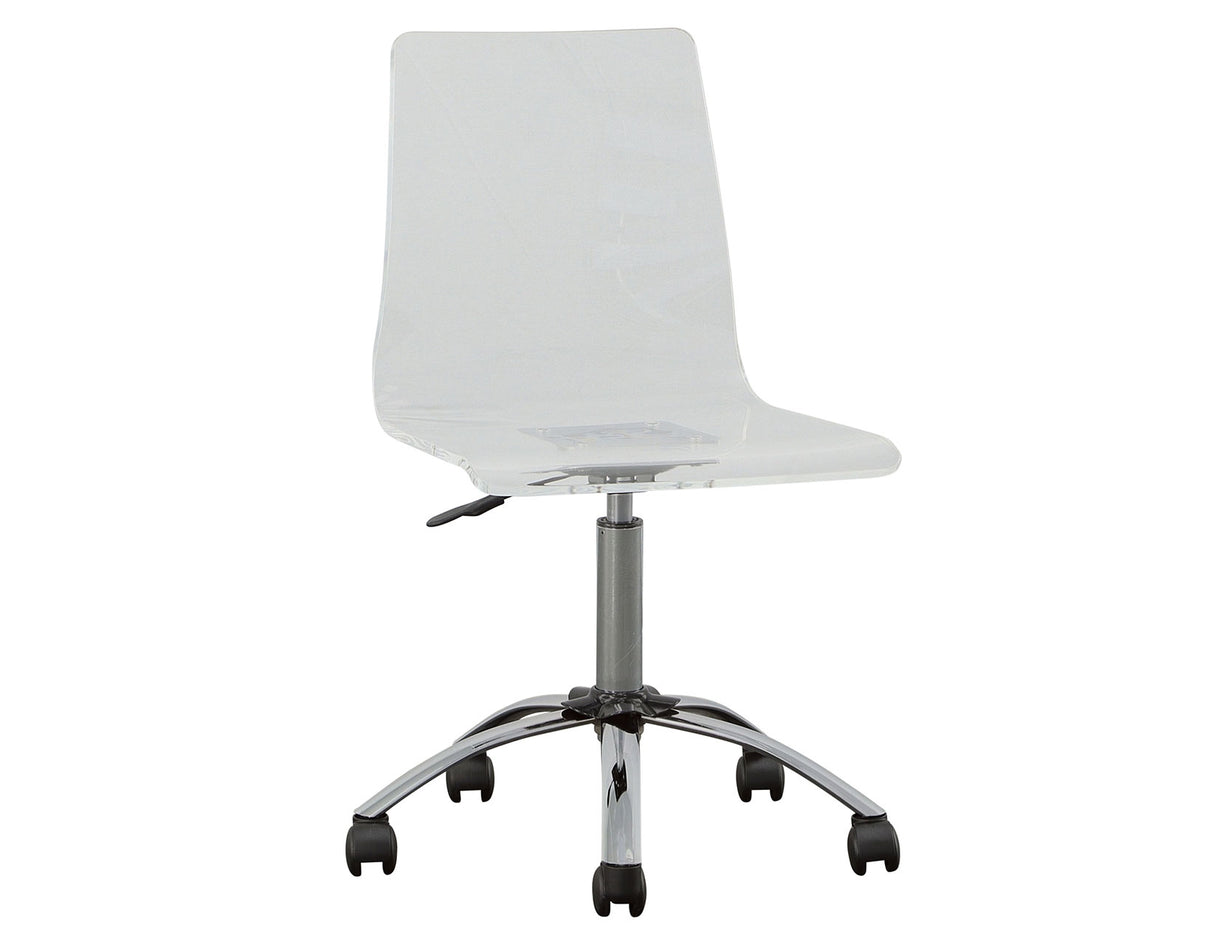 Arthur Adjustable Swivel Chair, Clear from Steve Silver - Luna Furniture