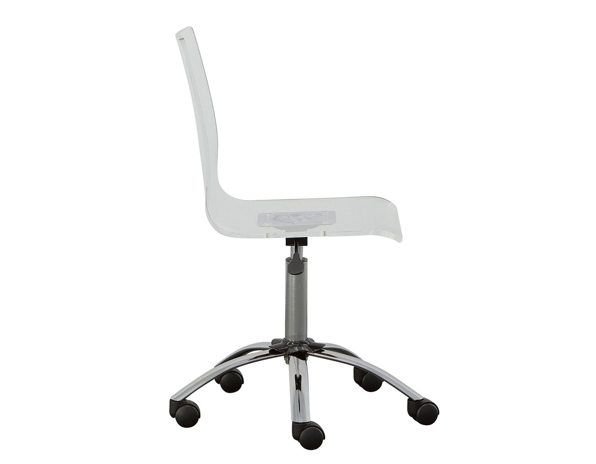 Arthur Adjustable Swivel Chair, Clear from Steve Silver - Luna Furniture