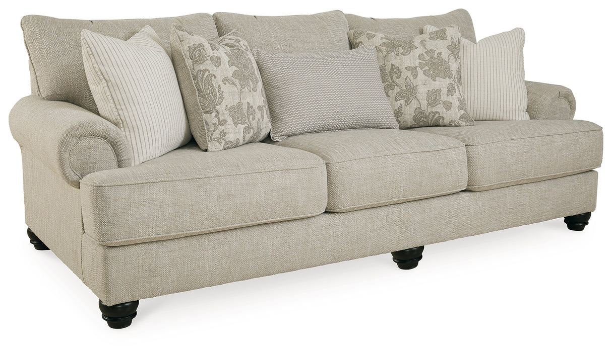 Asanti Sofa and Loveseat in Fog from Ashley - Luna Furniture