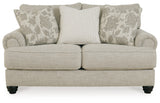 Asanti Sofa and Loveseat in Fog from Ashley - Luna Furniture