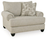 Asanti Sofa, Loveseat, Chair and Ottoman in Fog from Ashley - Luna Furniture