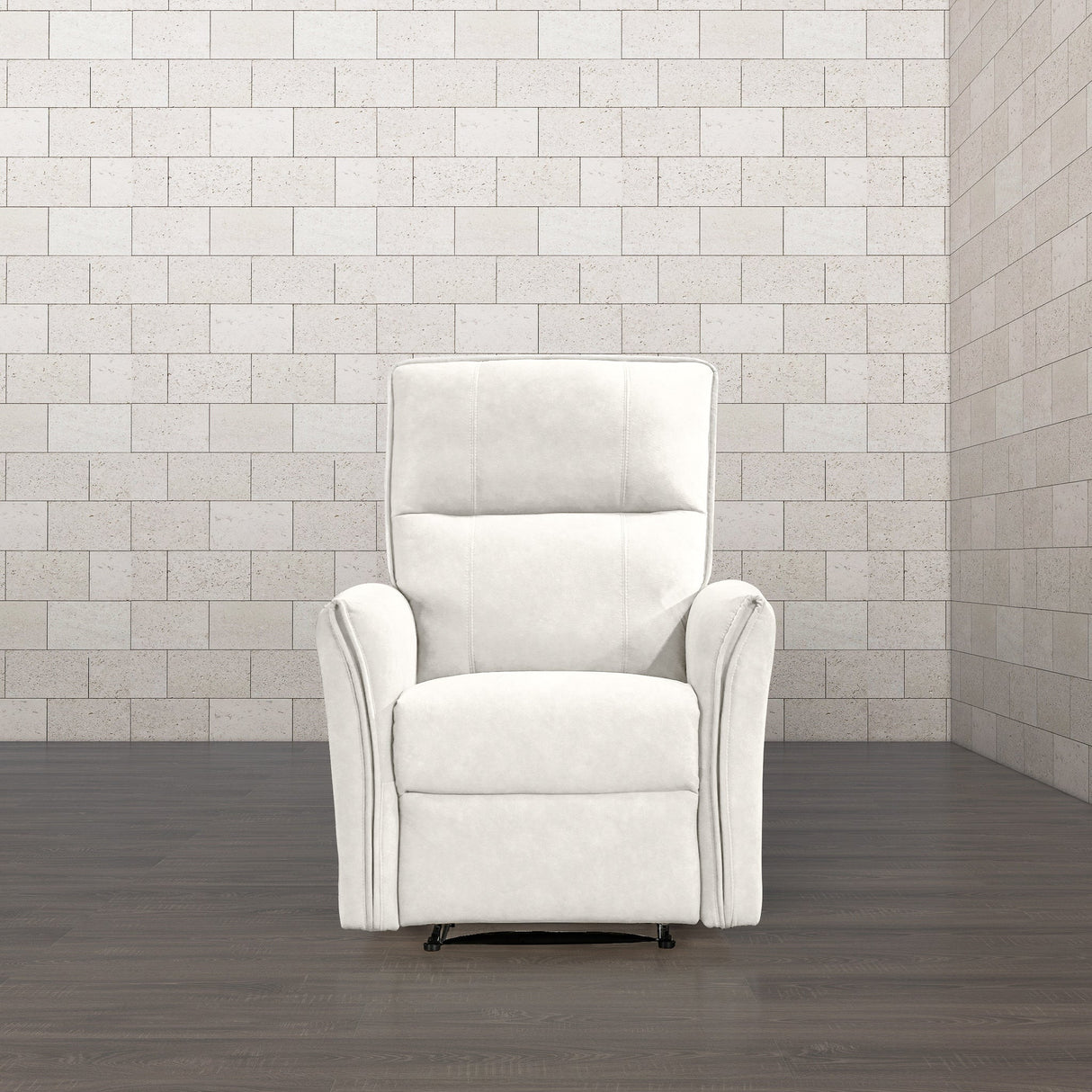 Asheville Cream Suede Recliner Chair - RCL01000101