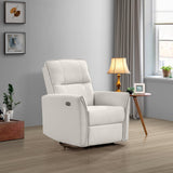 Asheville Cream Suede Recliner Chair - RCL01000101