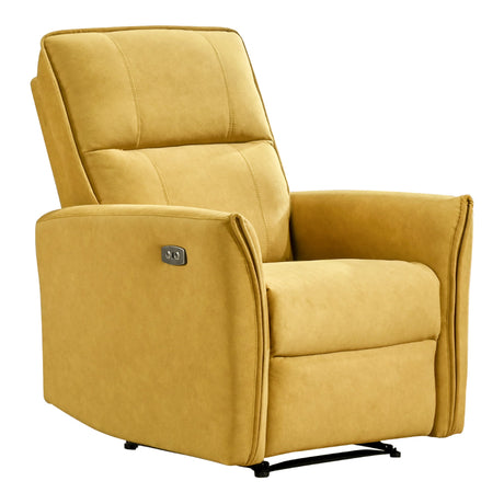 Asheville Dark Yellow Suede Recliner Chair - RCL01000102