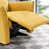 Asheville Dark Yellow Suede Recliner Chair - RCL01000102