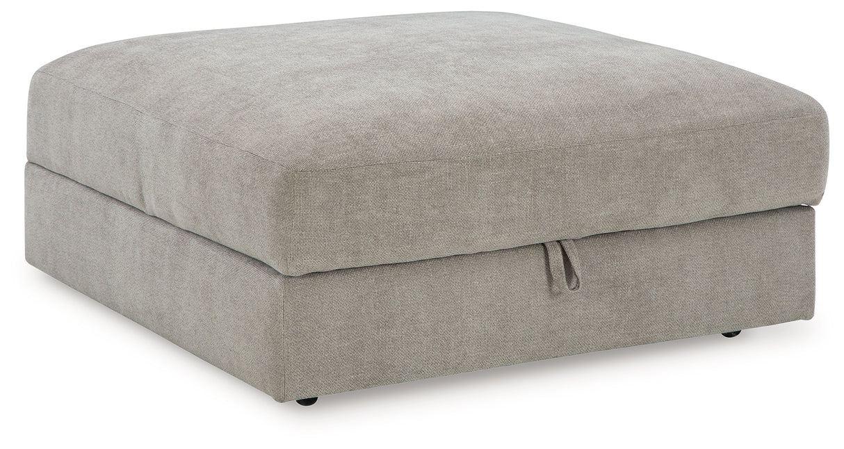 Aslan Court Pebble Ottoman With Storage - 2030511