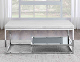 Aston 3-Piece White Marble Table Set(Coffee Table and 2 End Tables) from Steve Silver - Luna Furniture