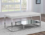 Aston 3-Piece White Marble Table Set(Coffee Table and 2 End Tables) from Steve Silver - Luna Furniture