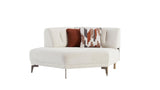 Atlanta Peru Cream Ottoman from Bellona - Luna Furniture