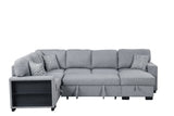 Atlantic Gray Sectional With Pull-Out Bed from Happy Homes - Luna Furniture