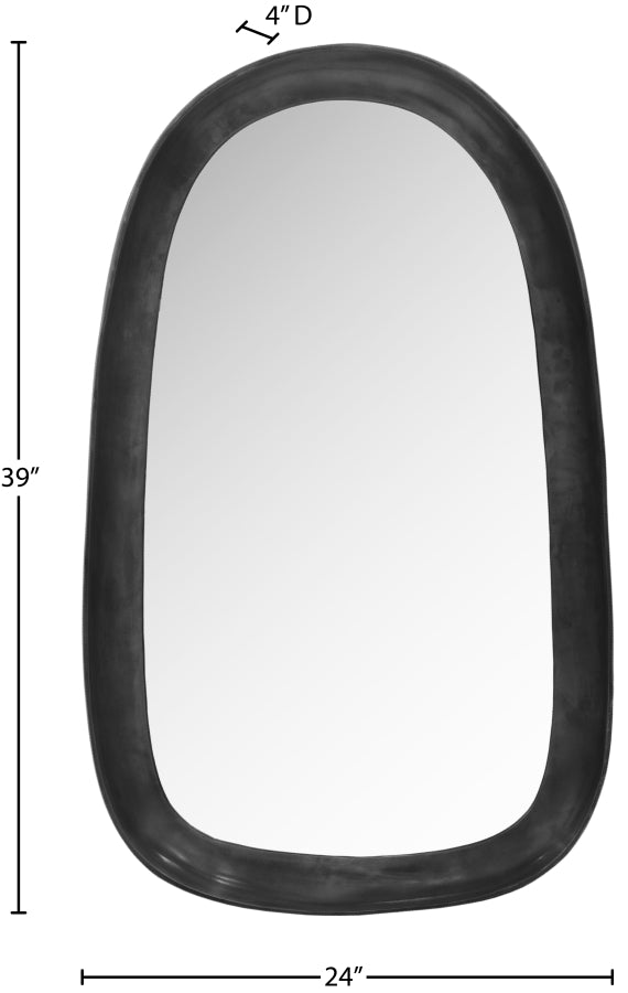 Auberge Mirror in Black from Meridian - Luna Furniture