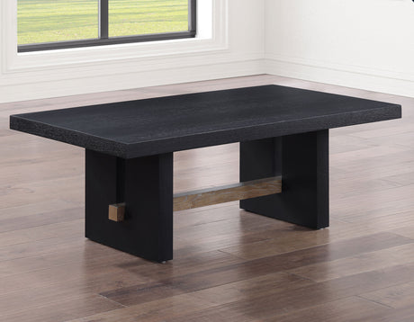 Aubrey 48″ Coffee Table, Black from Steve Silver - Luna Furniture