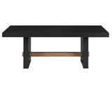 Aubrey 48″ Coffee Table, Black from Steve Silver - Luna Furniture