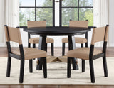 Aubrey 5-Piece 54″ Round Dining Table Set - SET | ABR5454KT | ABR500KS(4)