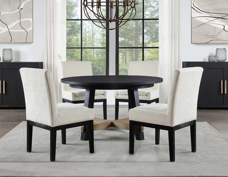 Aubrey 5-Piece 54″ Round Dining Table Set - SET | ABR5454KT | ABR500KUS(4)