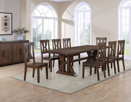 Auburn 5-Piece Dining Set (Table & 4 Side Chairs) - SET | AUB500TT | AUB500TB | AUB500S(4)