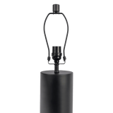 Aura Black Table Lamp with On/Off Switch Black Block Base - WLL03700101