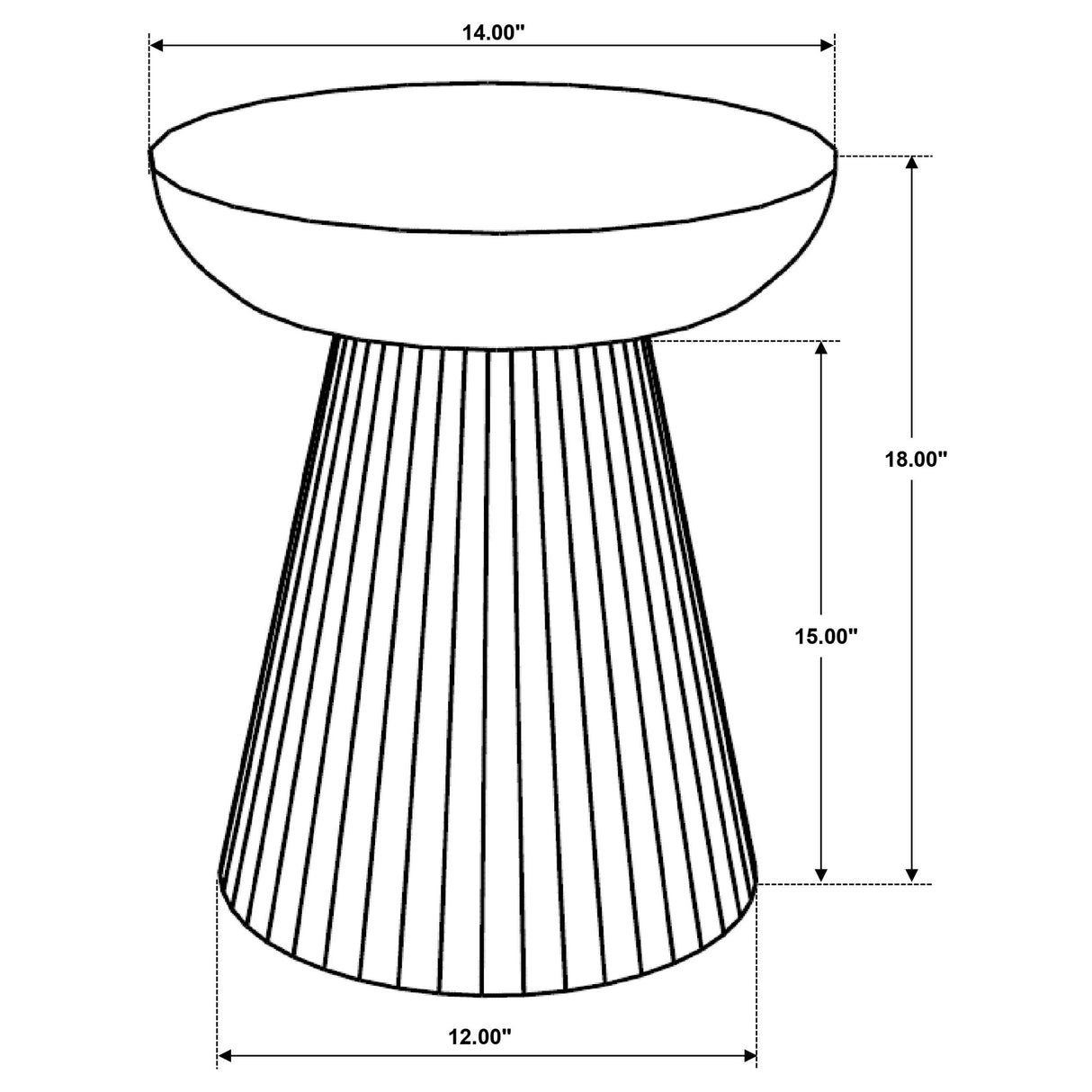 Aureo Round Solid Wood Accent Side Table Wild Honey from Coaster - Luna Furniture