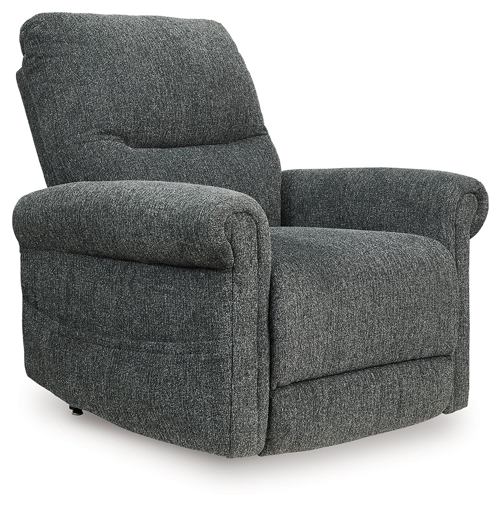 Aureta Charcoal Power Lift Recliner - 1790312