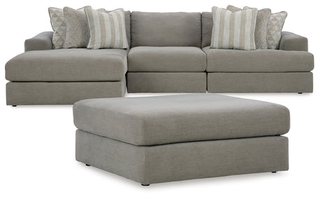 Avaliyah 3-Piece Sectional with Ottoman in Ash - PKG015530