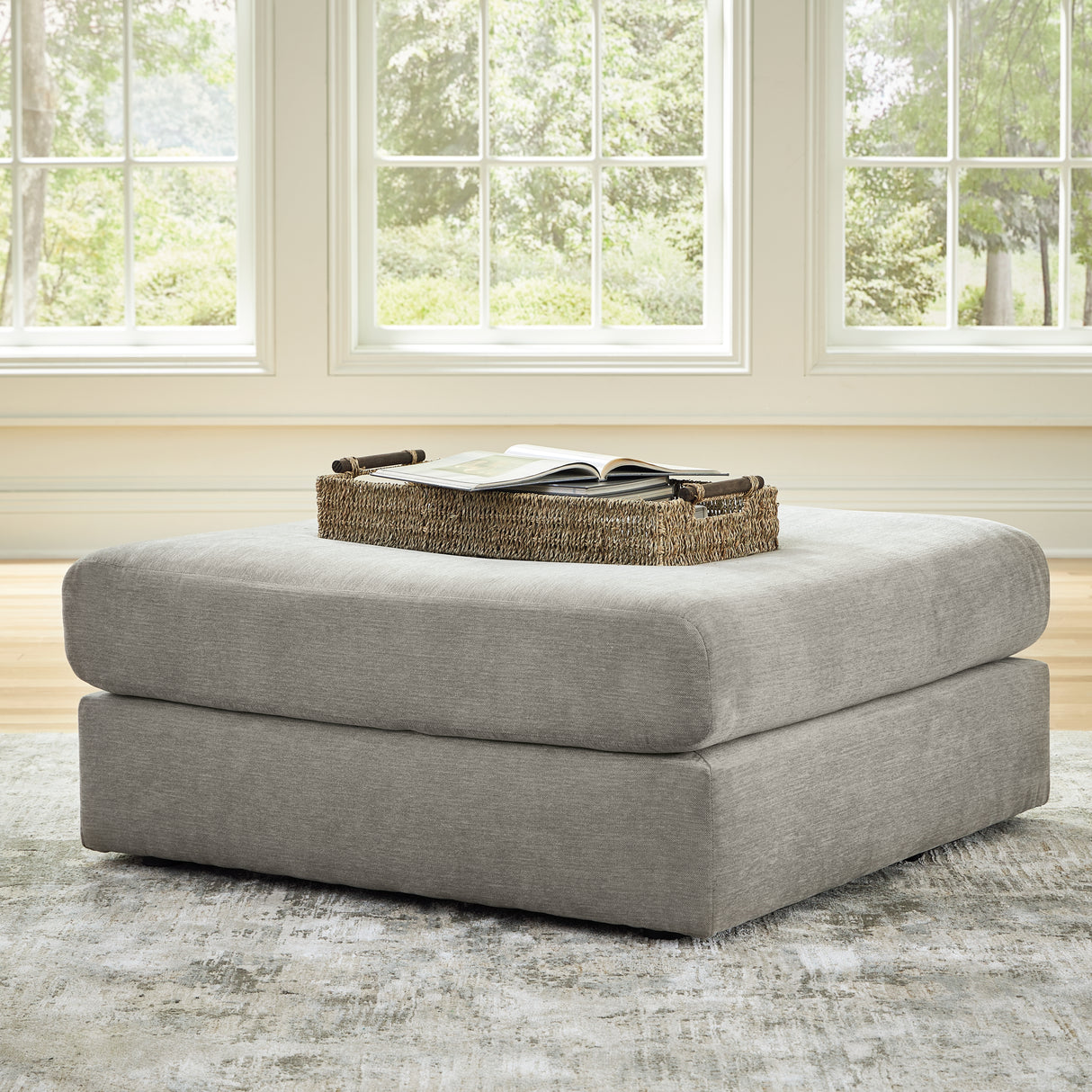 Avaliyah 6-Piece Sectional with Ottoman in Ash - PKG015534