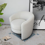 Avalon White Boucle Lounge Chair - LCH00502501