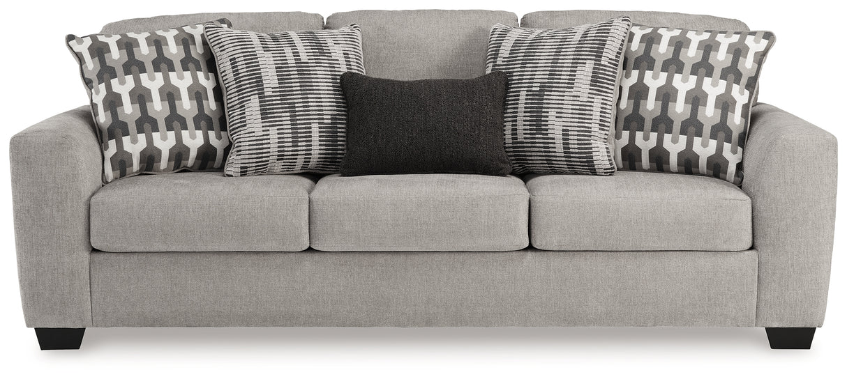 Avenal Park Sofa, Loveseat, Chair and Ottoman in Flannel - PKG019292