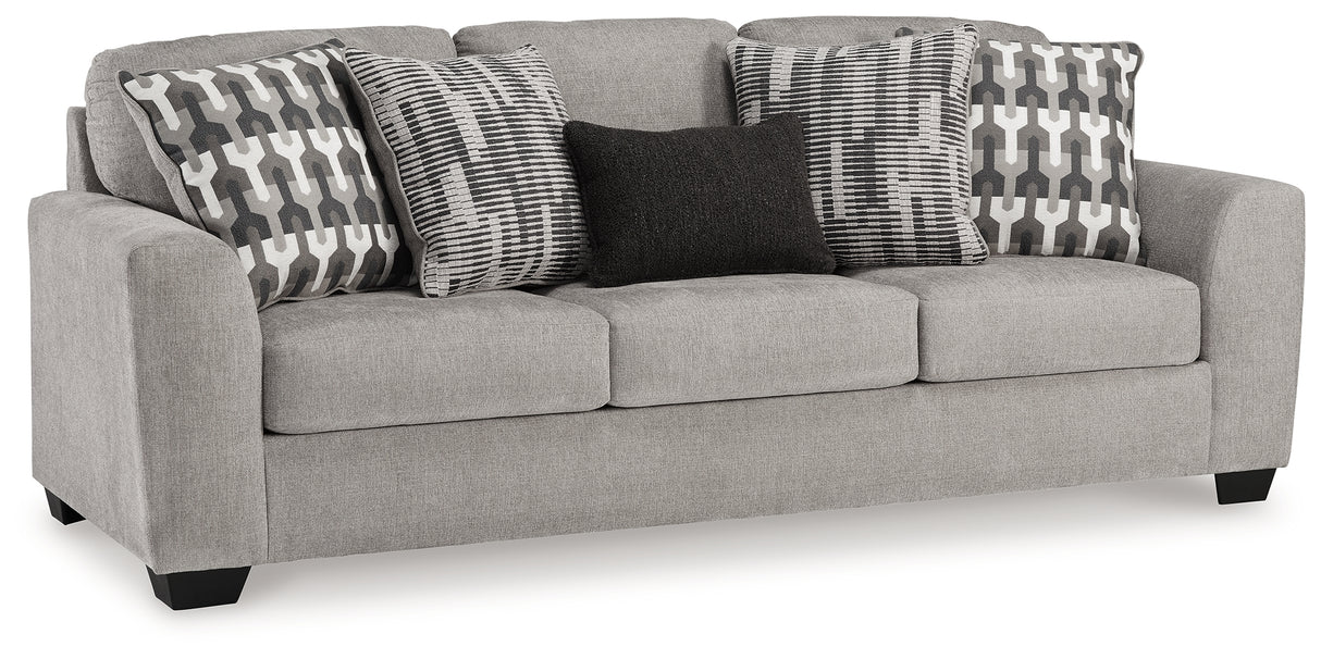 Avenal Park Sofa, Loveseat, Chair and Ottoman in Flannel - PKG019292