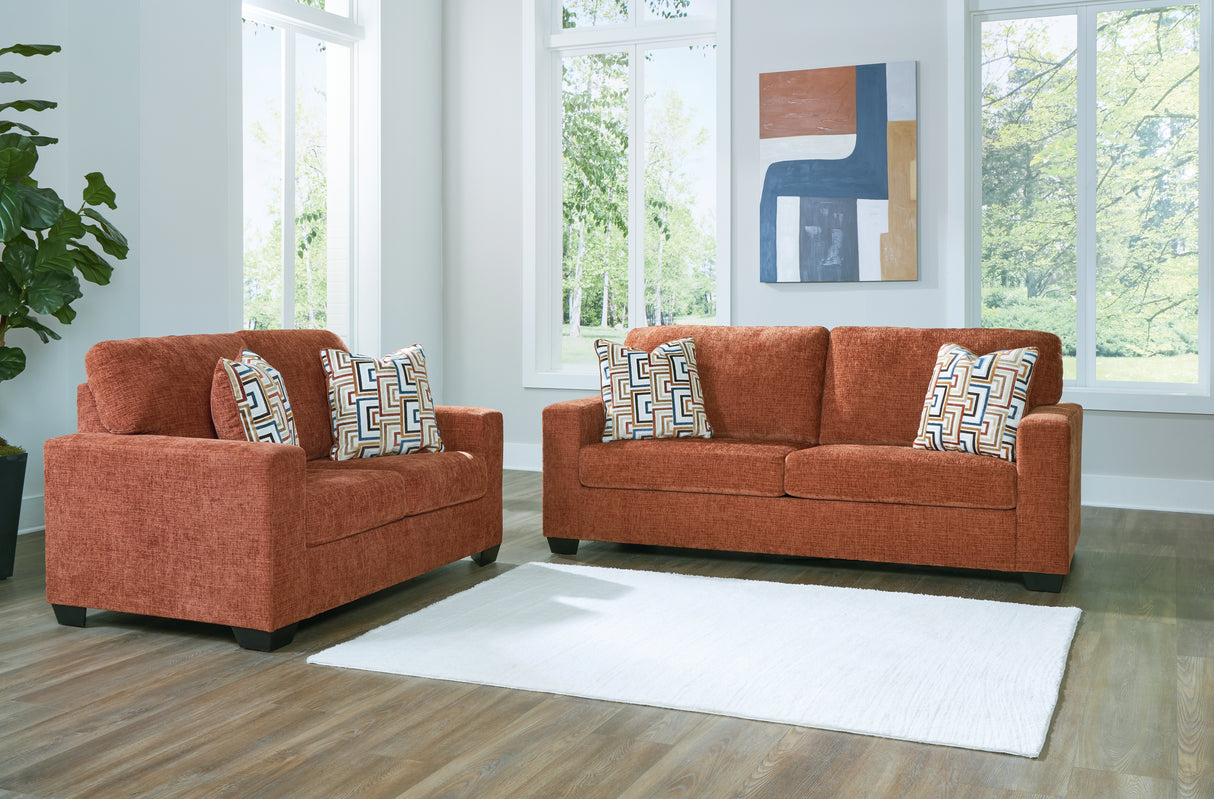 Aviemore Sofa and Loveseat in Spice - PKG020884