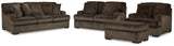 Aylesworth Sofa, Loveseat, Chair and Ottoman in Chocolate - PKG019295