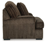 Aylesworth Sofa, Loveseat, Chair and Ottoman in Chocolate - PKG019295