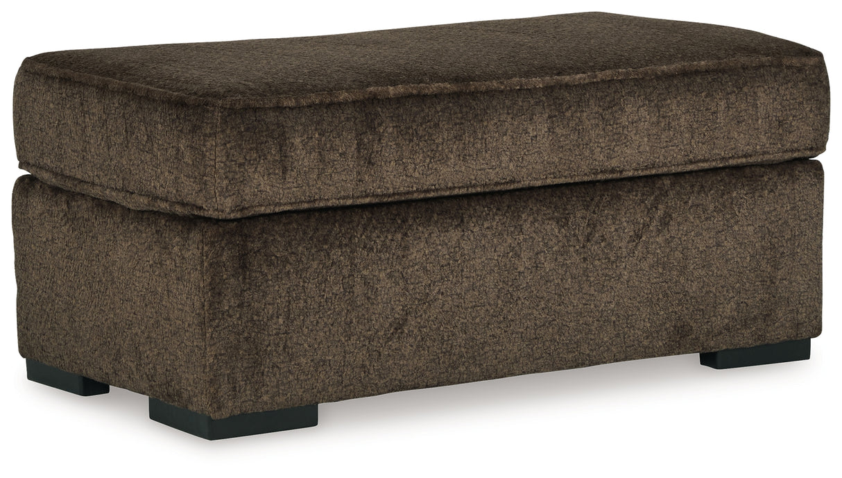 Aylesworth Sofa, Loveseat, Chair and Ottoman in Chocolate - PKG019295