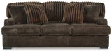 Aylesworth Sofa, Loveseat, Chair and Ottoman in Chocolate - PKG019295