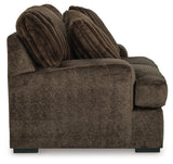 Aylesworth Sofa, Loveseat, Chair and Ottoman in Chocolate - PKG019295