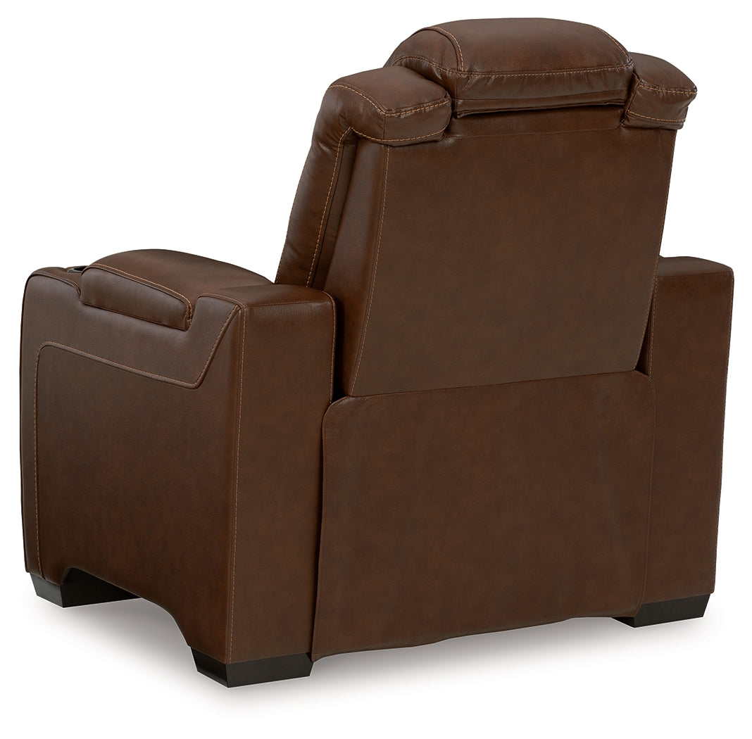 Backtrack 3-Piece Home Theater Seating in Chocolate - PKG010452