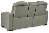 Backtrack Sofa, Loveseat and Recliner in Gray - PKG013249