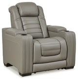 Backtrack Sofa, Loveseat and Recliner in Gray - PKG013249