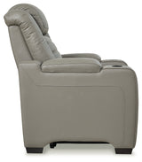 Backtrack Sofa, Loveseat and Recliner in Gray - PKG013249