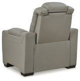 Backtrack Sofa, Loveseat and Recliner in Gray - PKG013249