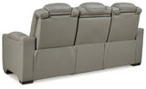 Backtrack Sofa, Loveseat and Recliner in Gray - PKG013249