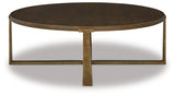 Balintmore Brown/Gold Finish Coffee Table and 2 End Tables - PKG013781