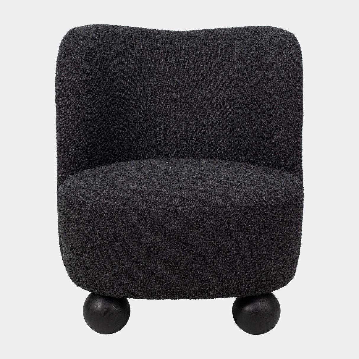 Ball-foot Accent Chair, Black - 18100-01